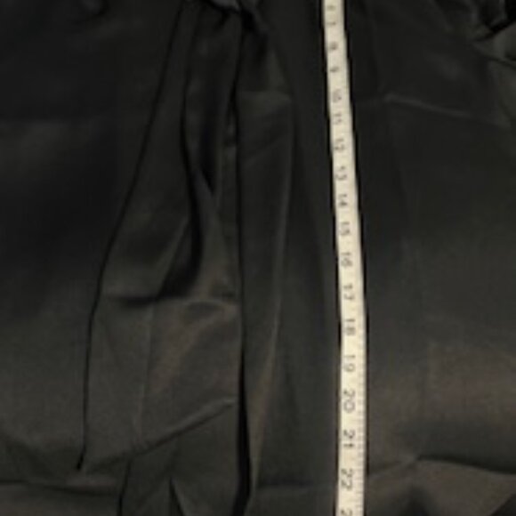 AT Black satiny blouse with tie - Picture 7 of 8